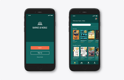 Barnes and Noble App Design design illustration product design ux