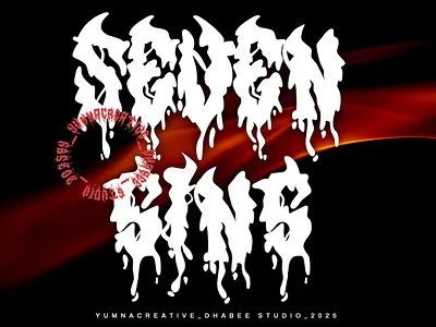 Sevensins – Metal Gothic Font best brand brush decorative design display font gothic illustration metal modern music new rock trend typeface typography ui vintage web