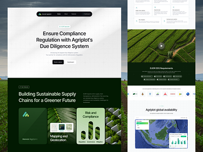 Agriplot - Agriculture Landing Page agency agriculture agriplot cansaas clean design farm fresh green home page interface landing page minimalist modern page saas ui ux web app website
