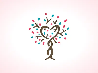 Love Tree heart icon love tree