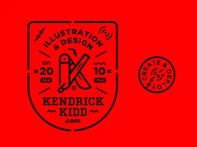 Branding badge branding k