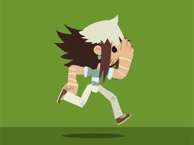 Run Kris Run 2d after animation effects game illustrator kris photoshop run sprites walk