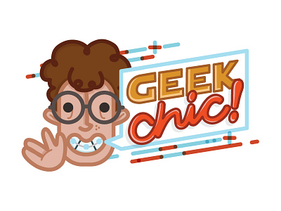 Geek chic! geek geeks nerds stickers vulcan