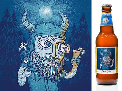 Blue Moon 20th Anniversary Art art beer bluemoon florida illustration label tampa