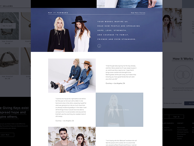 WIP Homepage homepage the giving keys web design