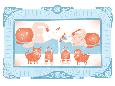 Family Portrait Circa 2015 character comic frame graphic illustration texture weird