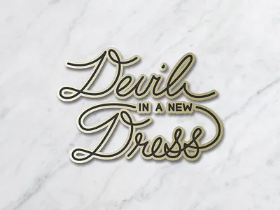 Devil In A New Dress custom type fun illustration kanye lettering rob eagle type typography yeezy