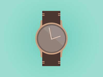 Watch clock flat illustration watch