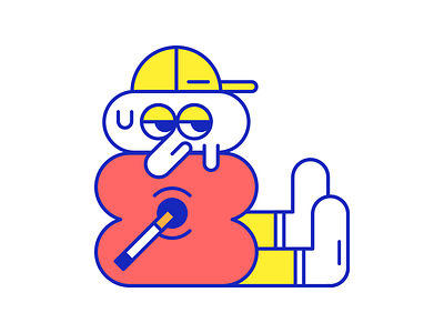 SUNDAY DEPRESSION character color cool cute fashion flat fresh happy illustration moon streetwear