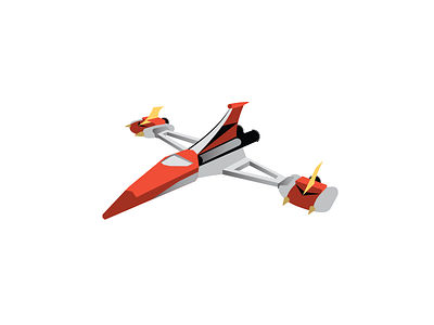 Double Spazer aircraft airplane anime double spazer goldrake grendizer plane space weapon