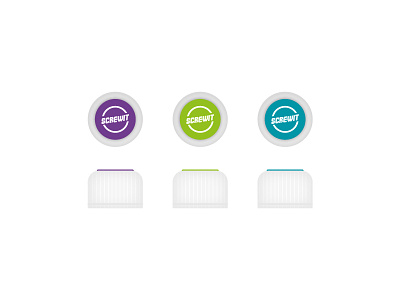 Screwit bottle cap logo packaging