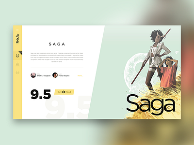 Fabula comic book comics saga service ui ux web