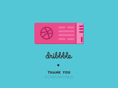Debut Shot debut dribbble ticket first shot