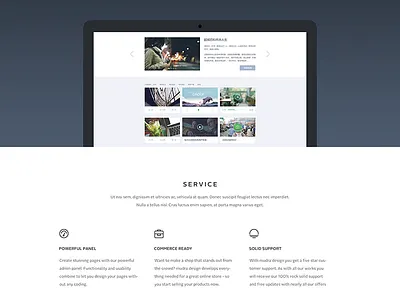 Favetheme clean landing page light onepage typography ui ux