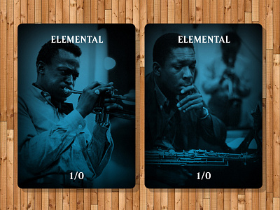 MTG + KOB card game cards jazz john coltrane magic: the gathering miles davis mtg