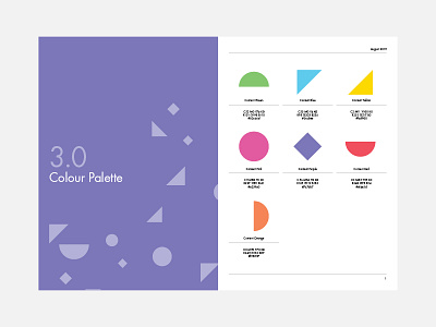 Brand Manual // Layout abstract brand branding color colour identity logo logomark pattern vibrant