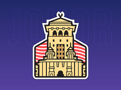 Johor, Malaysia johor malaysia monument sticker