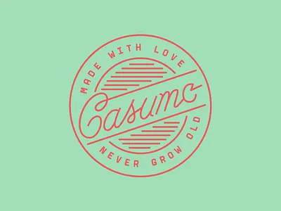 Casumo apparel brand casumo label nevergrowold print