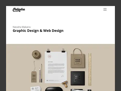 Natasha Personal Template branding clean minimalism personal portfolio simple