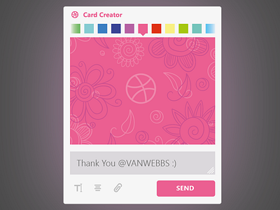 Thank You, Vanwebbs ! dribbble invite new thank vanwebbs