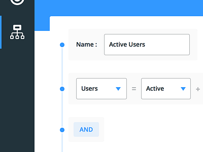 Segmenting conditional dropdown segment timeline ui