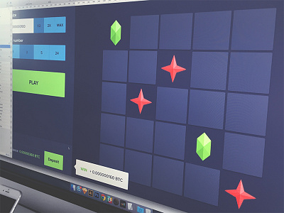 Minesweeper Game app bitcoin casino design flat gambling game gaming minesweeper ruby ui win