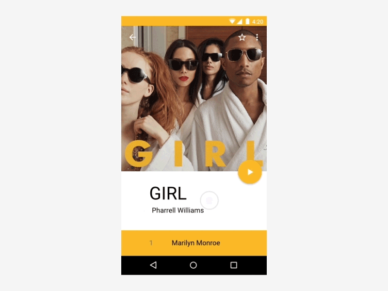 Principle - Material Design android animation material design principle prototype ui