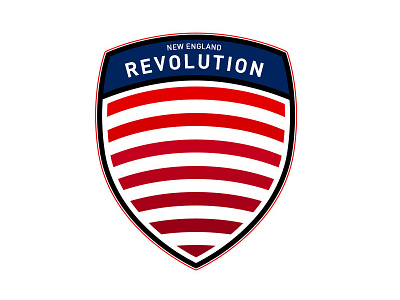 New England Revolution badge crest flat icon illustrations mls new england revolution soccer sport team