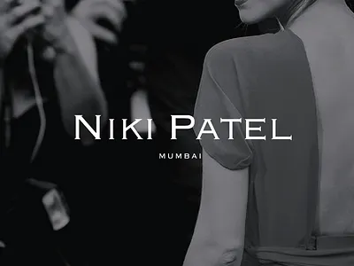 Niki Patel Branding v2 branding copperplate design identity logo logo design wordmark