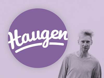 Haugen branding haugen identity logo logotype round