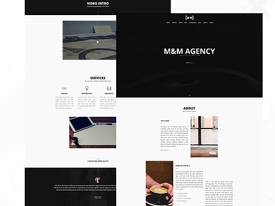 Sneak Peak agency bootstrap minimal modern one pager portfolio showcase simple web design wip