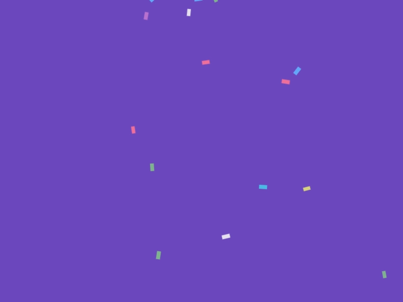 Confetti canvas confetti flat particles rendering