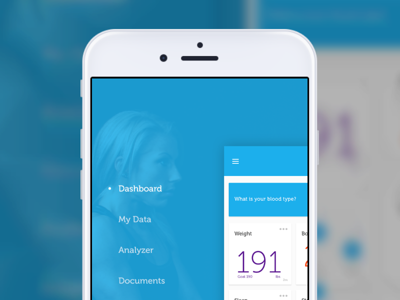 Heads Up Health - mobile app dashboard health health app made with invision mobile app mobile interface product design tracking ui ux