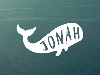 Jonah blue doodle fun illustration jonah whale