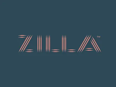 Zilla art custom lettering logo logotype music scratch shadow sports toothpick typography