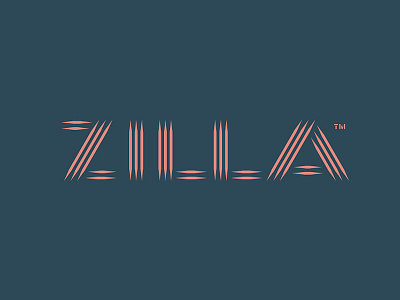 Zilla art custom lettering logo logotype music scratch shadow sports toothpick typography