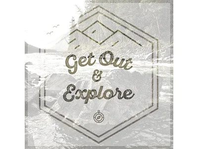 Get Out & Explore awaken design company design graphic design layout minimal mountains nature outdoors simple trees