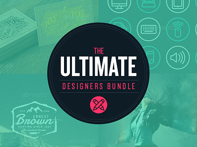 Bundle logo for Envato design envato landing one page page photo promo site web website