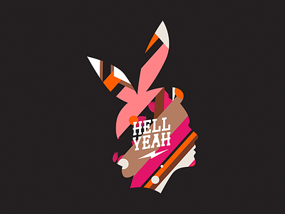Hell Yeah decals project. colors graphic design graphicdesign graphics illustration portrait sticker stickers woman