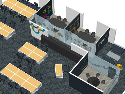 Impero Head Office Design environmental head impero mockup office