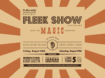 Fleek Show advertising circus fleek freak show poster type typography