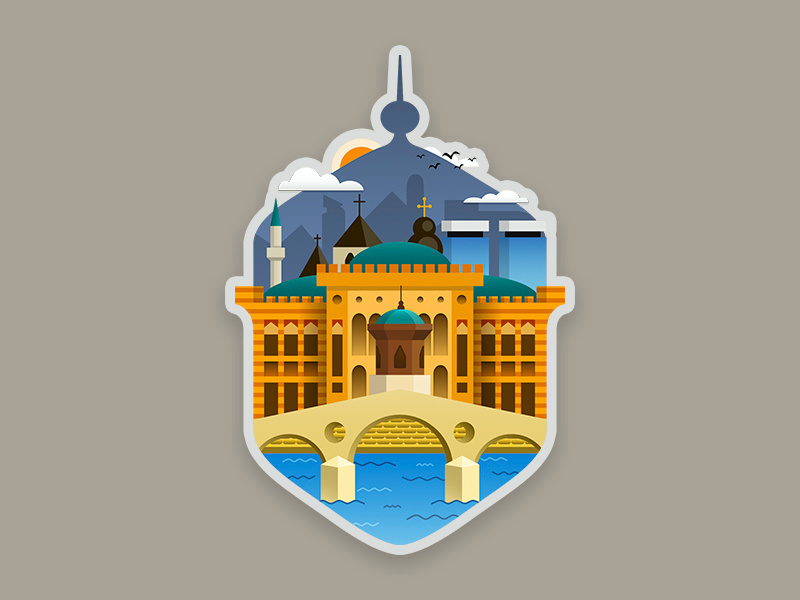 Example of Sarajevo - Bosnia & Herzegovina sticker