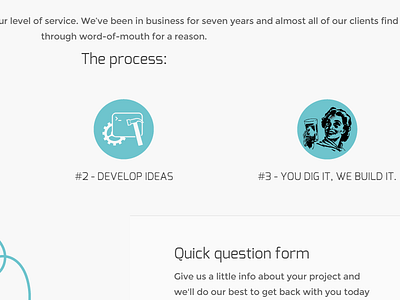 Actual Contactuals clean contact page form icons illustration layout process