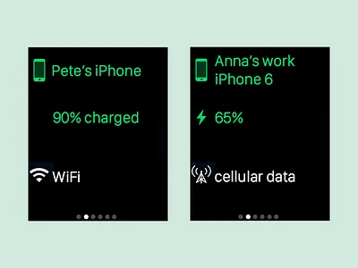 Data Glance apple battery data glance ui watch watchos