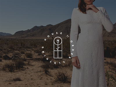 House of Order logo dress identity logo temple