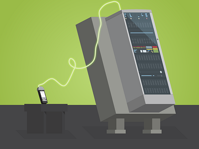 Frankenserver flat design frankenstein frankensteins monster server technology