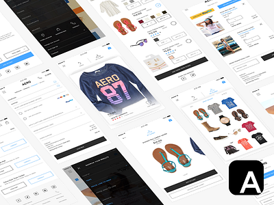 Aeropostale App | Mobile Site app e commerce mobile mobile site redesign retail shop ui ux web web design