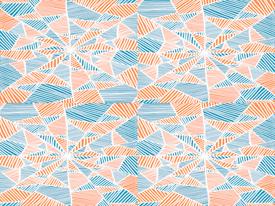 Pattern blue colour geometric old orange palettes photoshop triangles