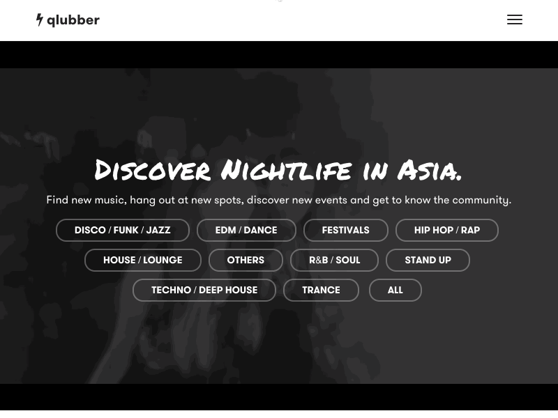 Filter music events by genre