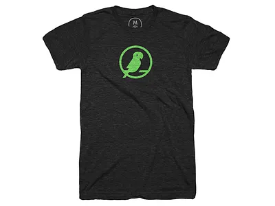 Parakeet Shirt green logo parakeet shirt